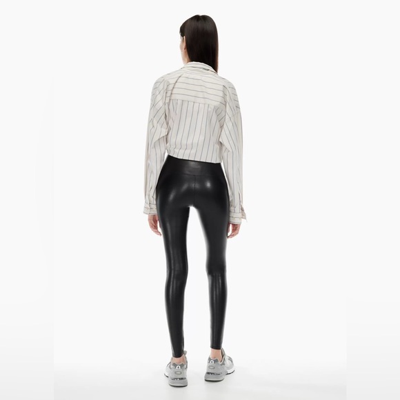 Wilfred | High-Waist Vegan Leather Daria Pants - Picture 3 of 6